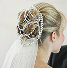 updo with pearls