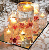 candles mirror centerpiece