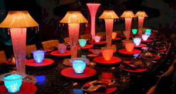 glowing centerpiece