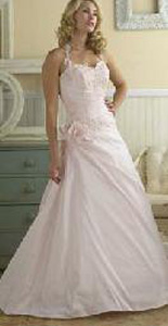 pink wedding dress